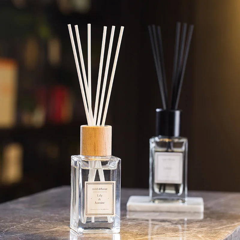 OEM/ODM Customized High Quality 100ML Home Essential Fragrance oil Reed Diffuser Alcohol-free glass bottle private label