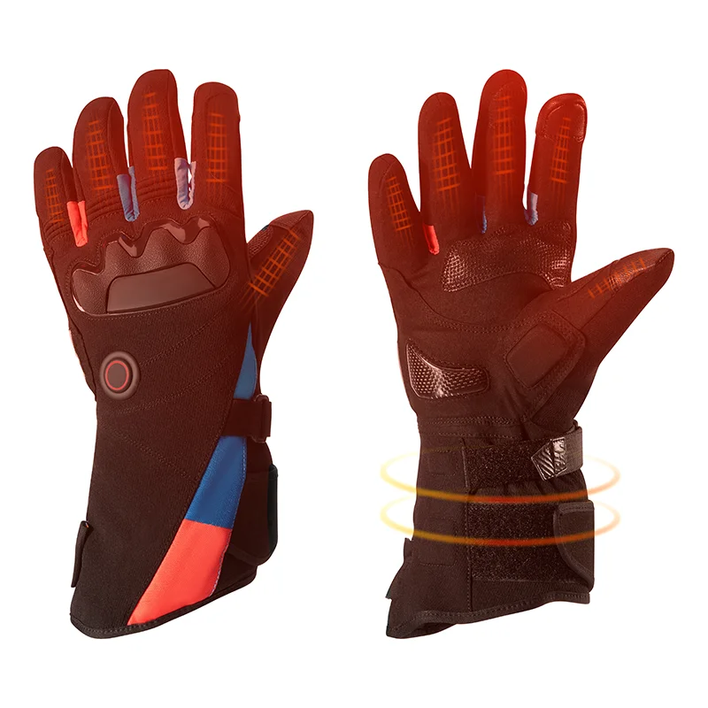 Winter heated ski gloves automatic warm heat gear with 12v 7.4v 3.7v 2200mah rechargeable battery  for men women