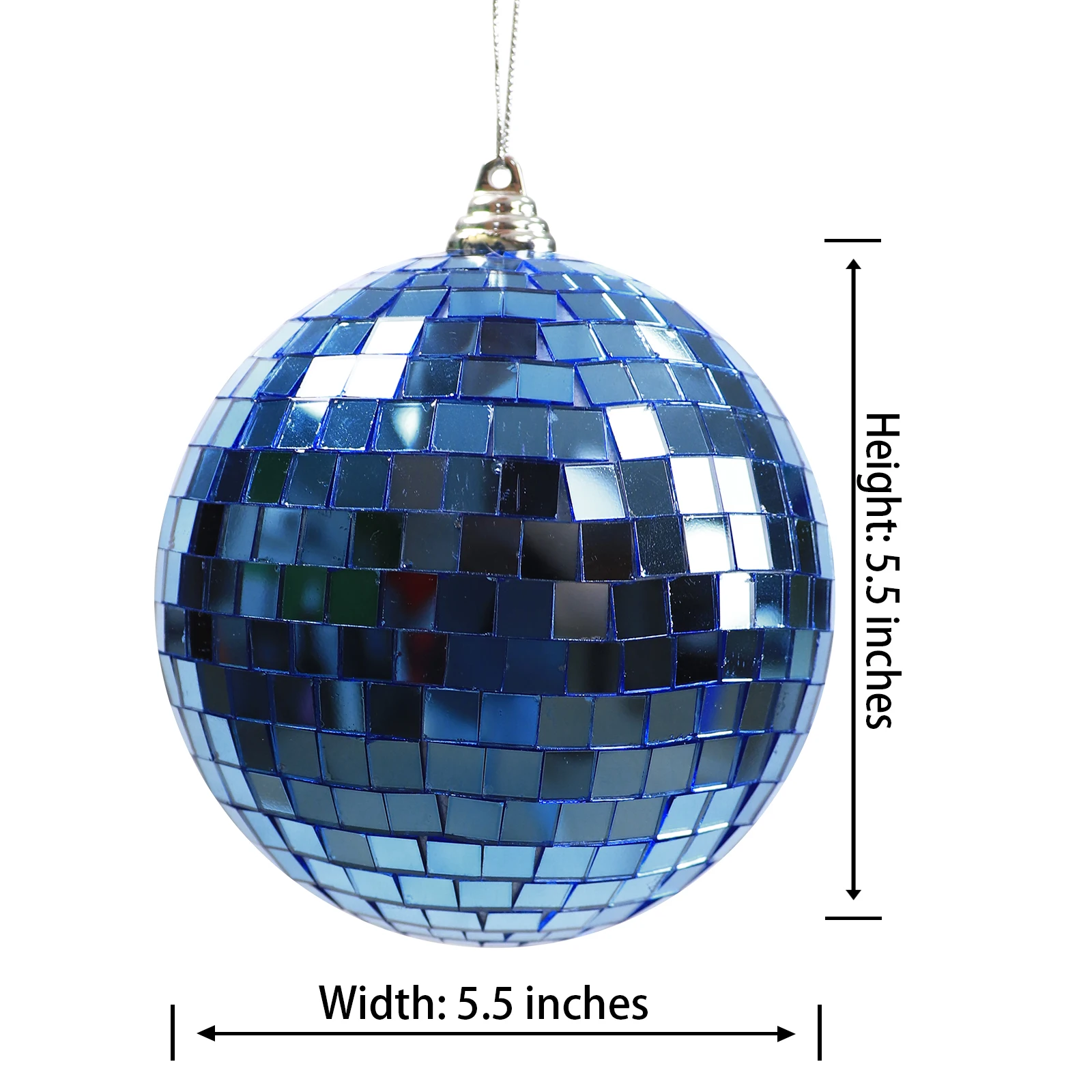 Cheap Christmas Party Supplies Laser Silver Glass Ball Hanging Tree Decoration Christmas Disco Mirror Balls