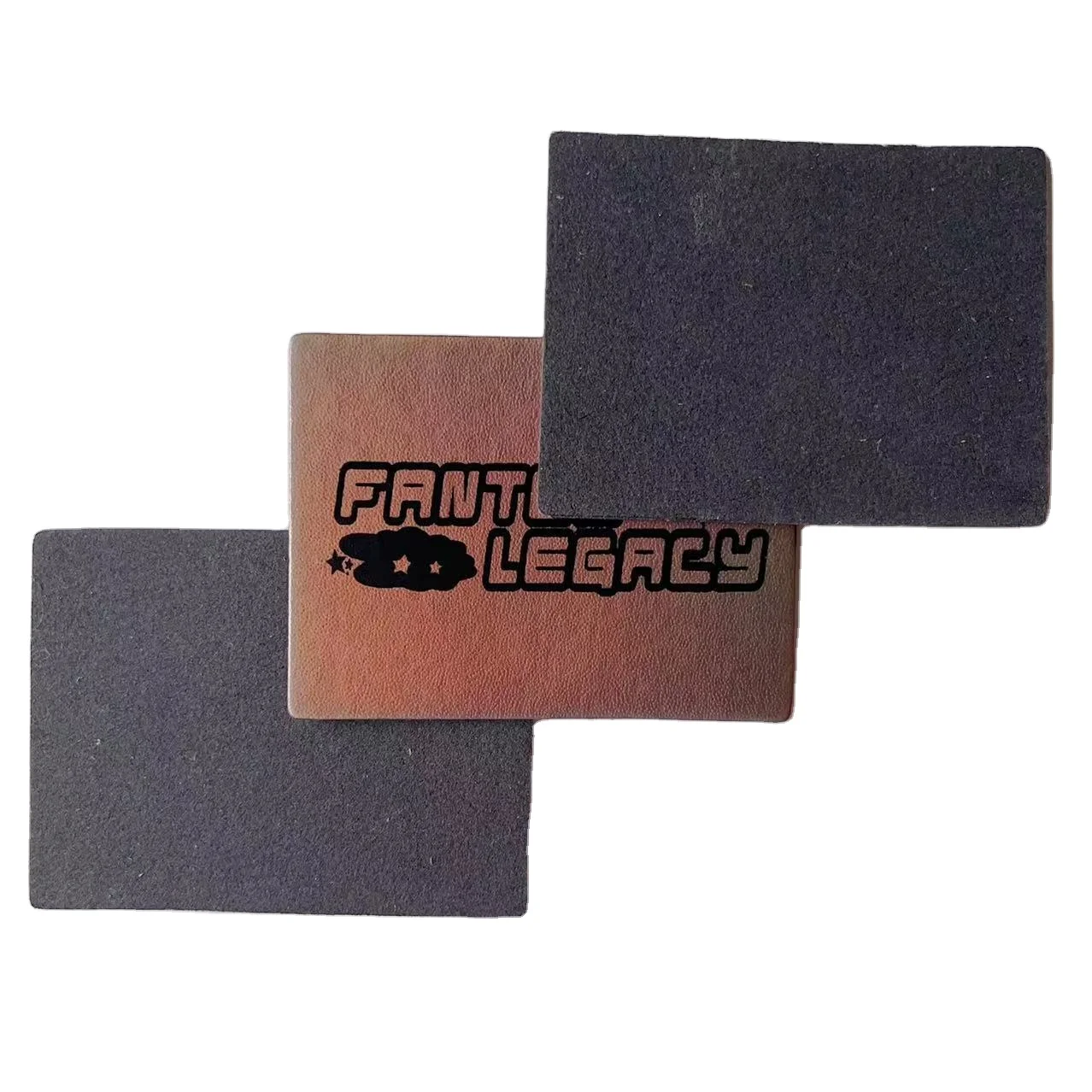 Wholesale Custom Hat Leather Patch Iron Custom Leather Patches Jeans Leather Label Stitching Lining Tags
