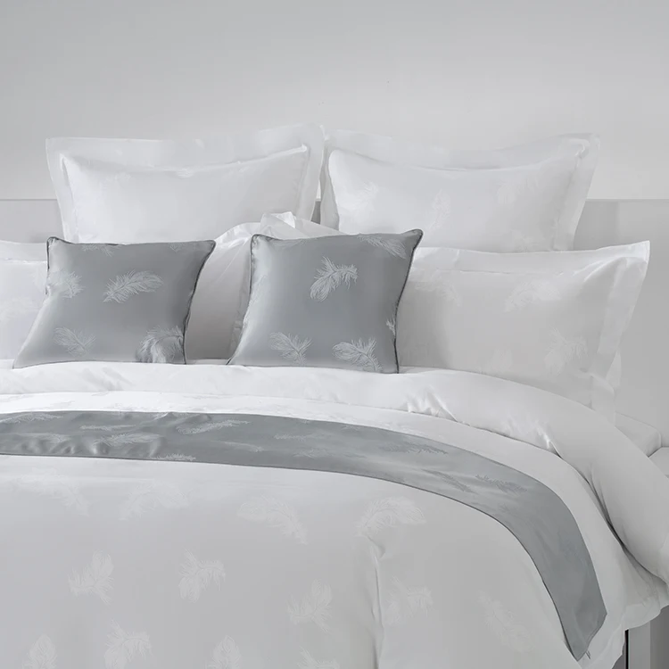 Plain White Set Full Bedding Set Hotel Bed Sheets 100% Cotton Set Bedding Duvet