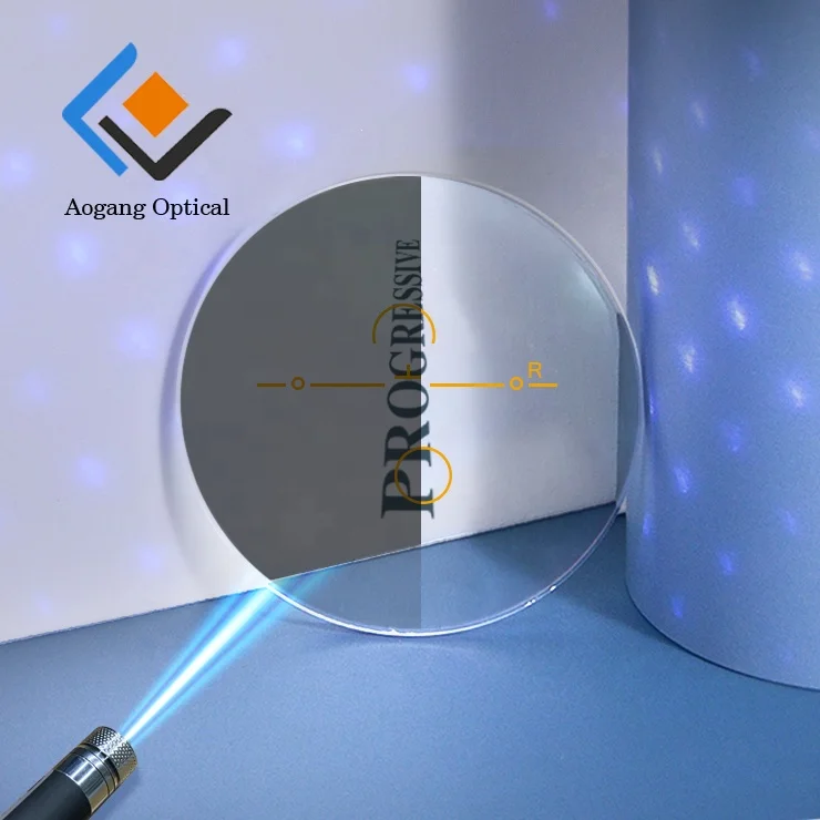 1.56 hmc Progressive Photo blue cut lens UV420 spectacle lentes opticos optic Progressive Photochrom blue block optical lenses