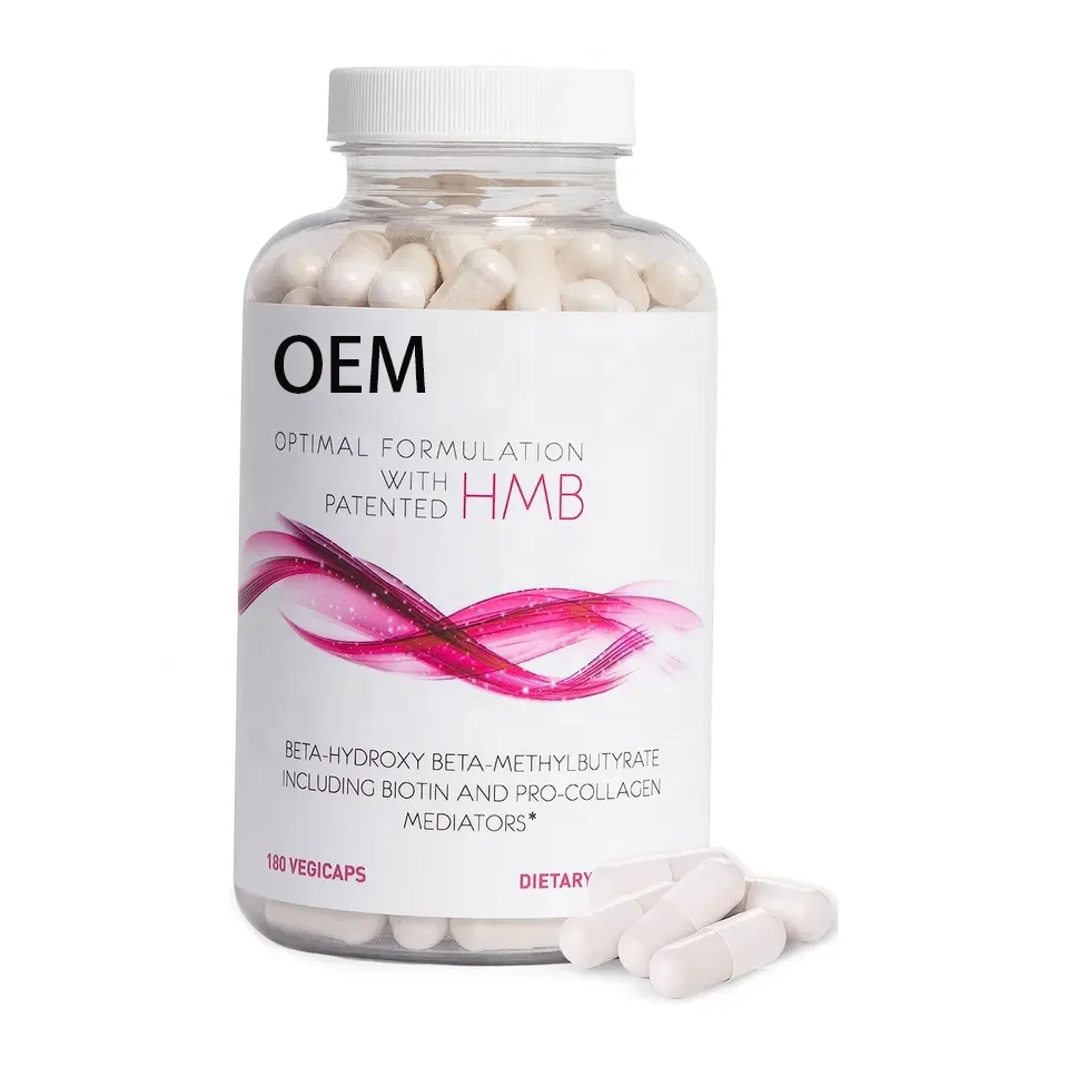 OEM Private Label Sports Nutrition HMB Supplement  Vitamin D3 Calcium HMB Capsules