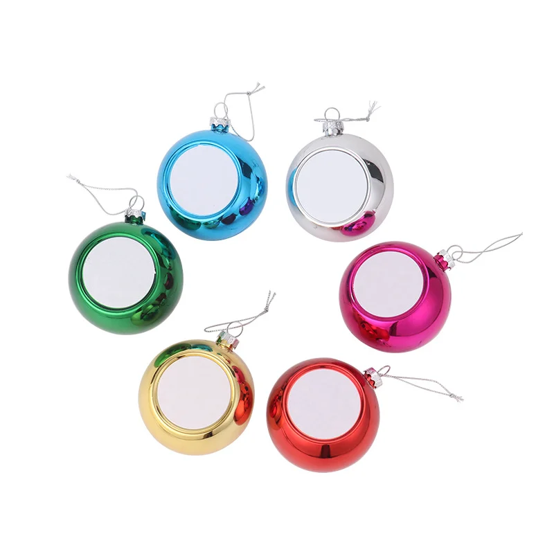 RubySub Colorful Christmas Ball Sublimation Christmas Ornaments Christmas Decoration Supplies