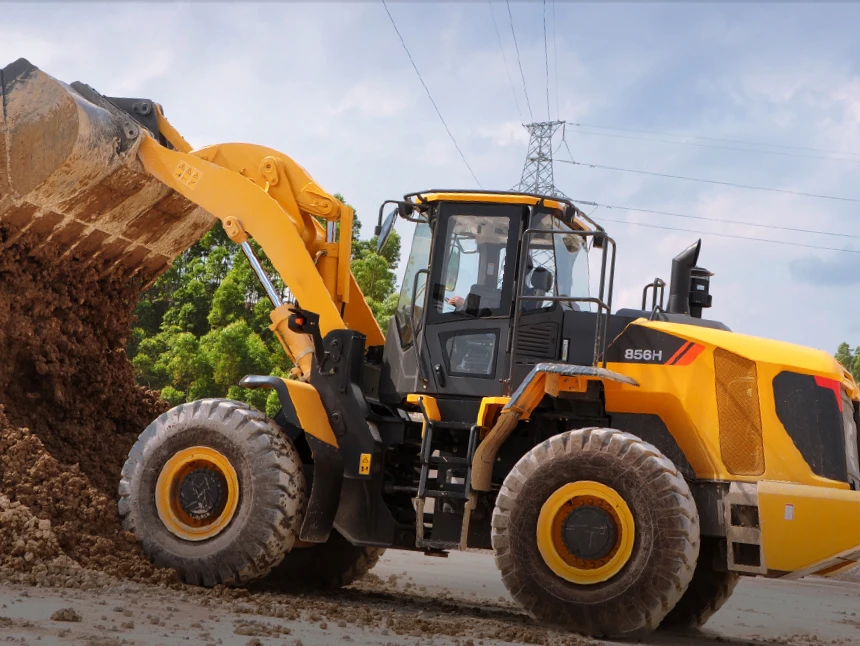 Chinese Factory 5.5 Ton Wheel Loader Front Loader CLG856H for Sale