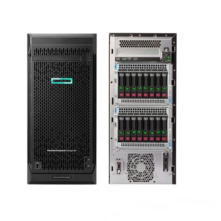 Hot Sale Original   HPE ProLiant ML110 Gen10 4210R 2.4GHz 10-core 1P 32GB-R S100i 8SFF 550W RPS ServerTower Server