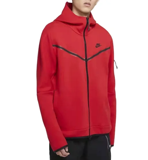 Tech Флис Nike мужская Легковесная складывающаяся куртка с капюшоном плотная толстовка на молнии с капюшоном для занятий в тренажерном зале, толстовки с капюшоном