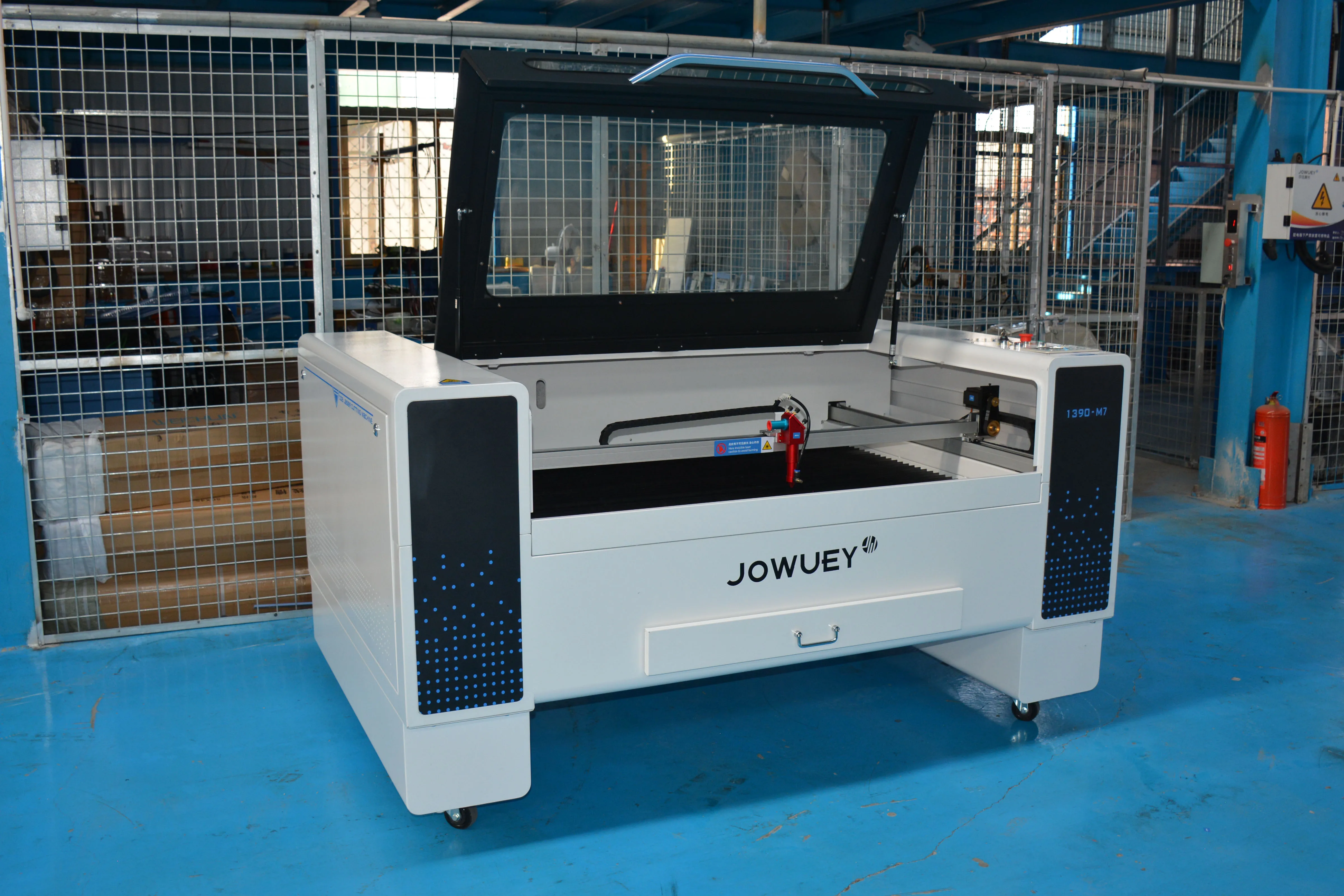 High Safety Level  Laser Cutting Machine for Dual Color Plate CO2 Laser Source by Raycus for Wood and Rubber