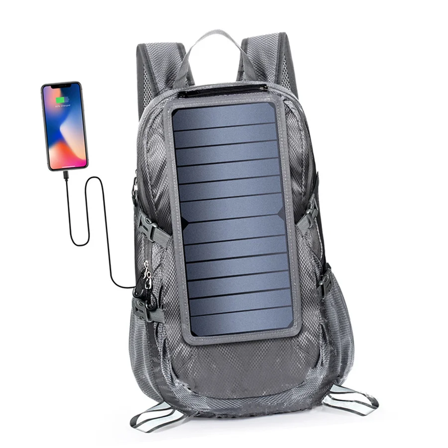 2025 Solar Panel Laptop Backpack Smart Waterproof Solar Backpack With Usb Charger