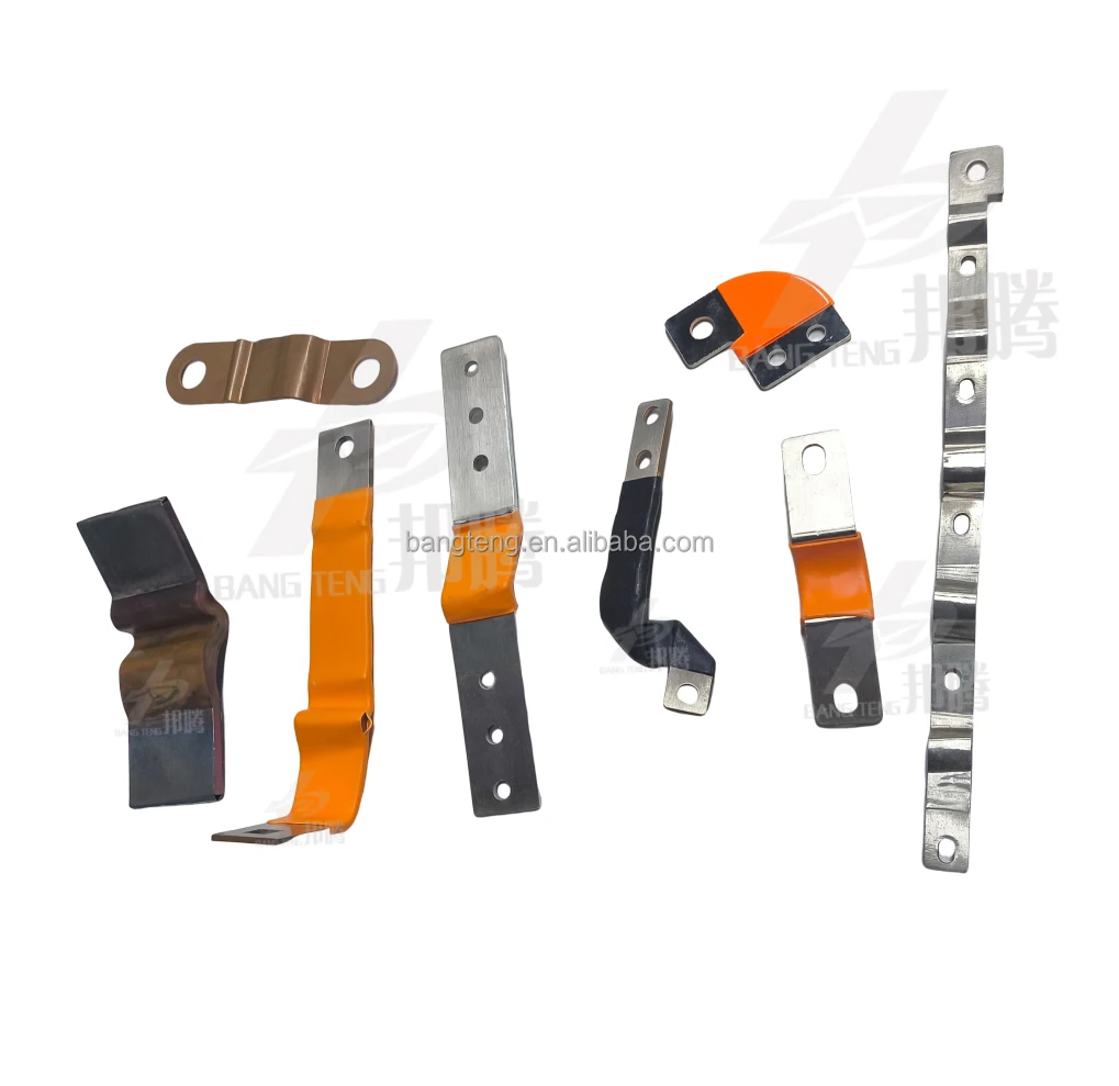 Flexible Copper Busbar Battery Connectors Hard Copper Busbar for Power Distribution Bending Busbar