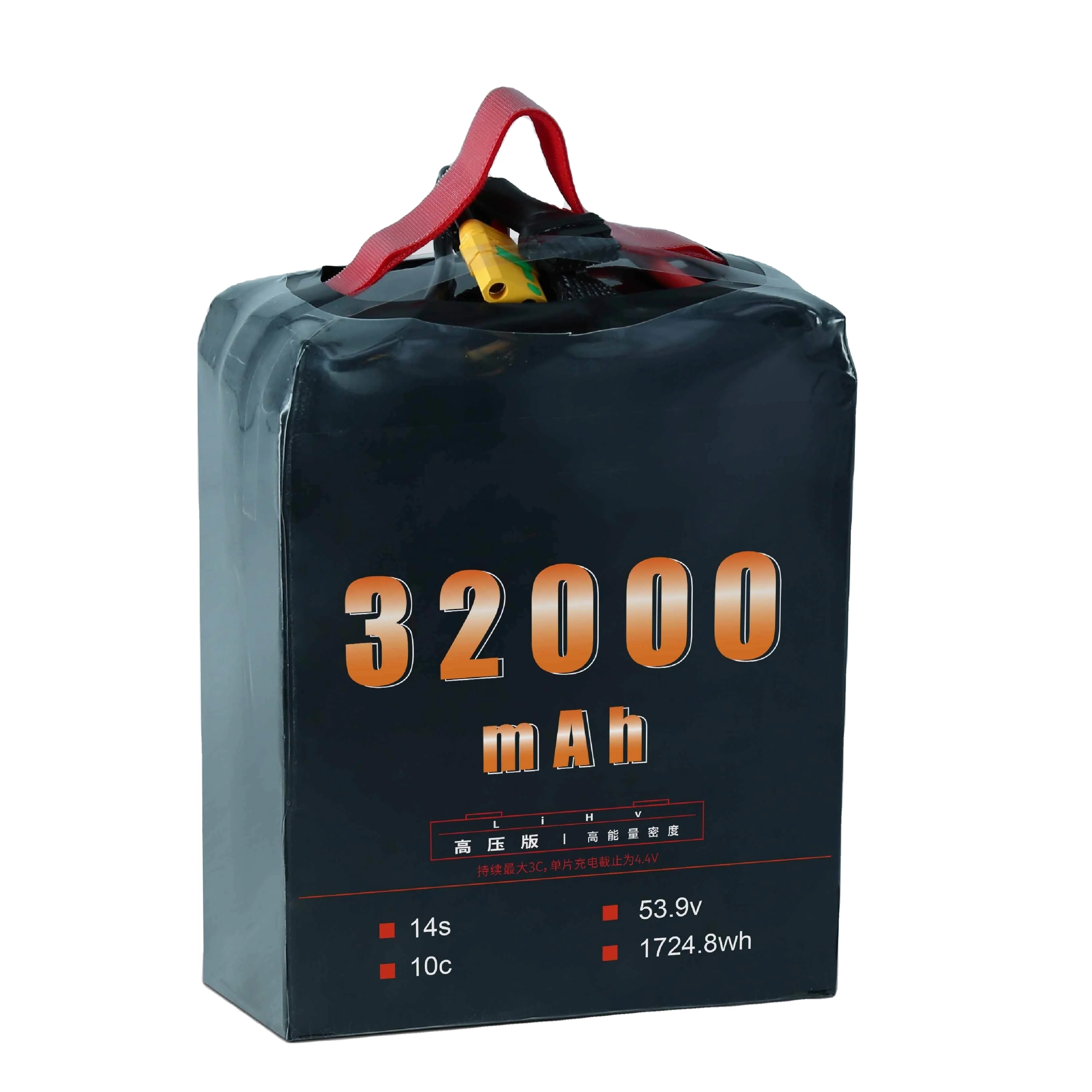 China factory high density 32000mah 6S 12S 14S 10C HV Lipo battery Drone Battery With QS10 XT90S AS150-U