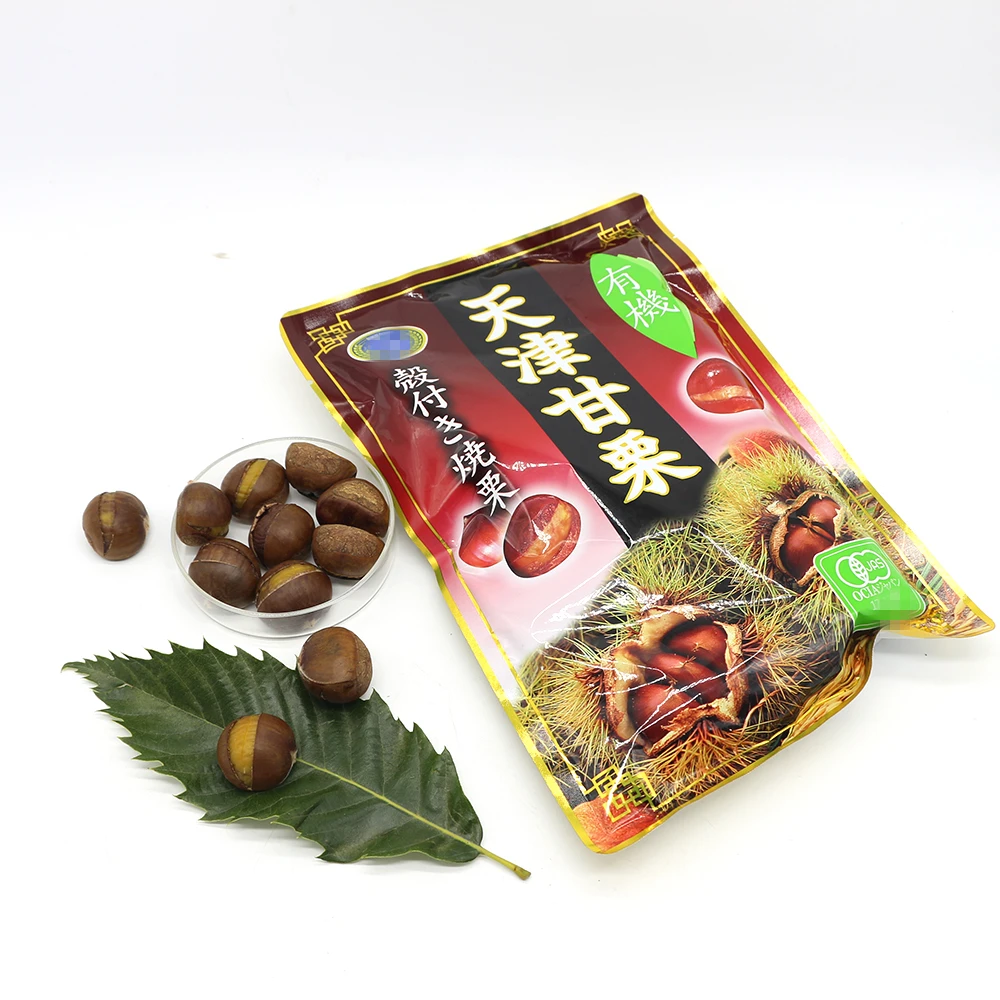 Хорошее качество закуски Органические сладкий мягкий вкус жареные каштаны закуска на продажу