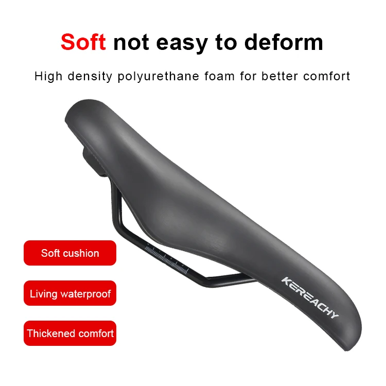 KEREACHY Factory customization Bike Seat Cushion Super Soft Comfort MountainRoad Bike Saddle SeatCushion blackbrown Bicycle Seat