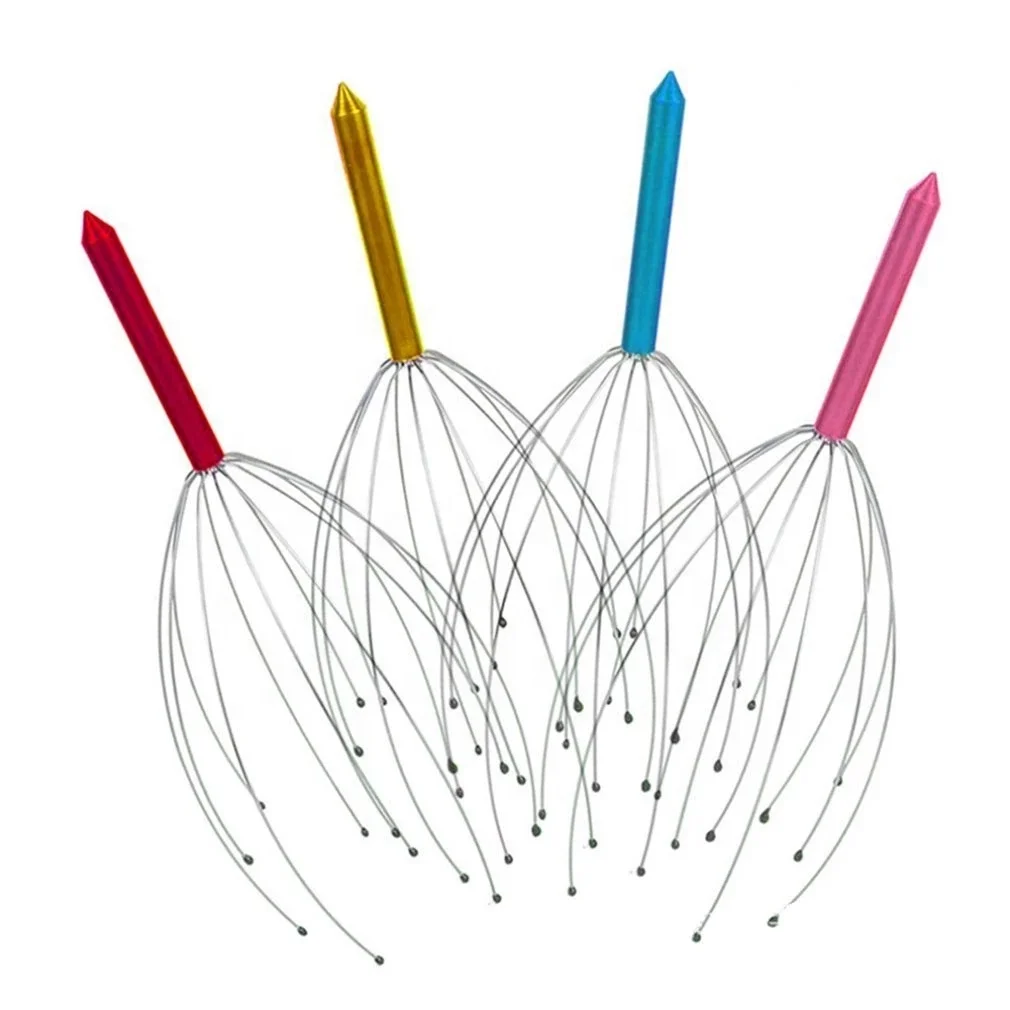 Stainless Steel Head Magnetic Scalp Massager Stainless Steel  octopus head scalp Massager