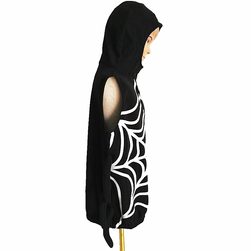 Костюм на Хэллоуин Паук Паутина Детский костюм с капюшоном Косплей Костюм для вечеринки