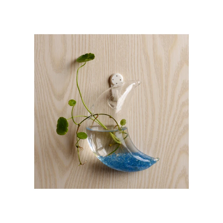 China manufacturer direct wholesale cheap vase hydroponic wall hanging glass flower pot