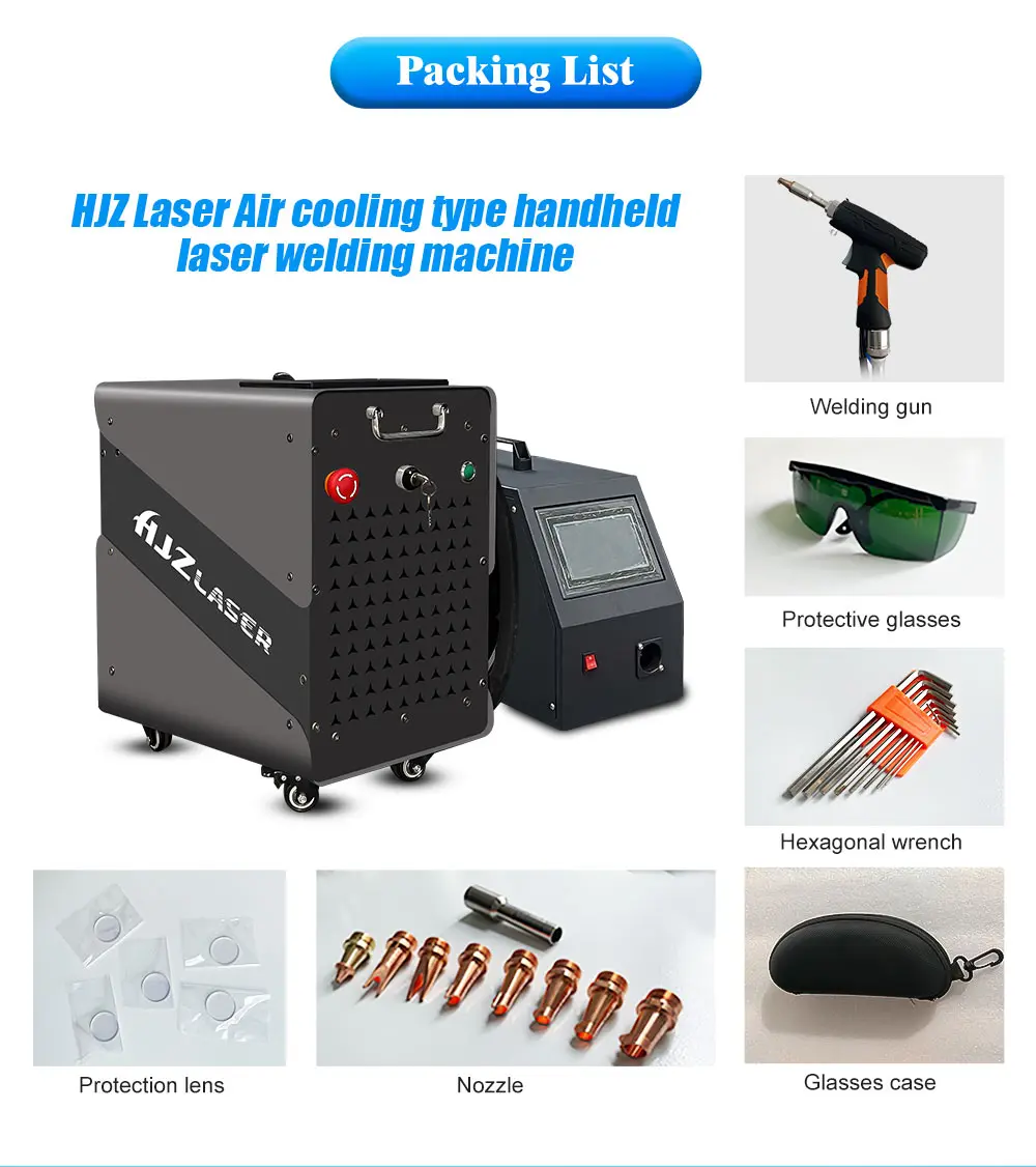 Laser Welding Machine Air Cooling Portable Laser Welder 900W 1200W 1500W