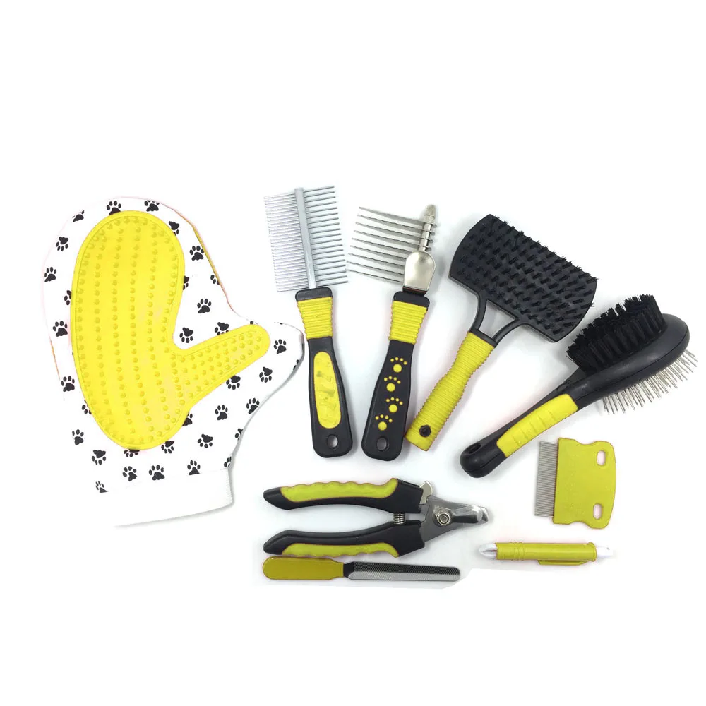 Pet Hair Remover Comb Set 6 in 1 Dog Grooming Kit For Removal And Carding