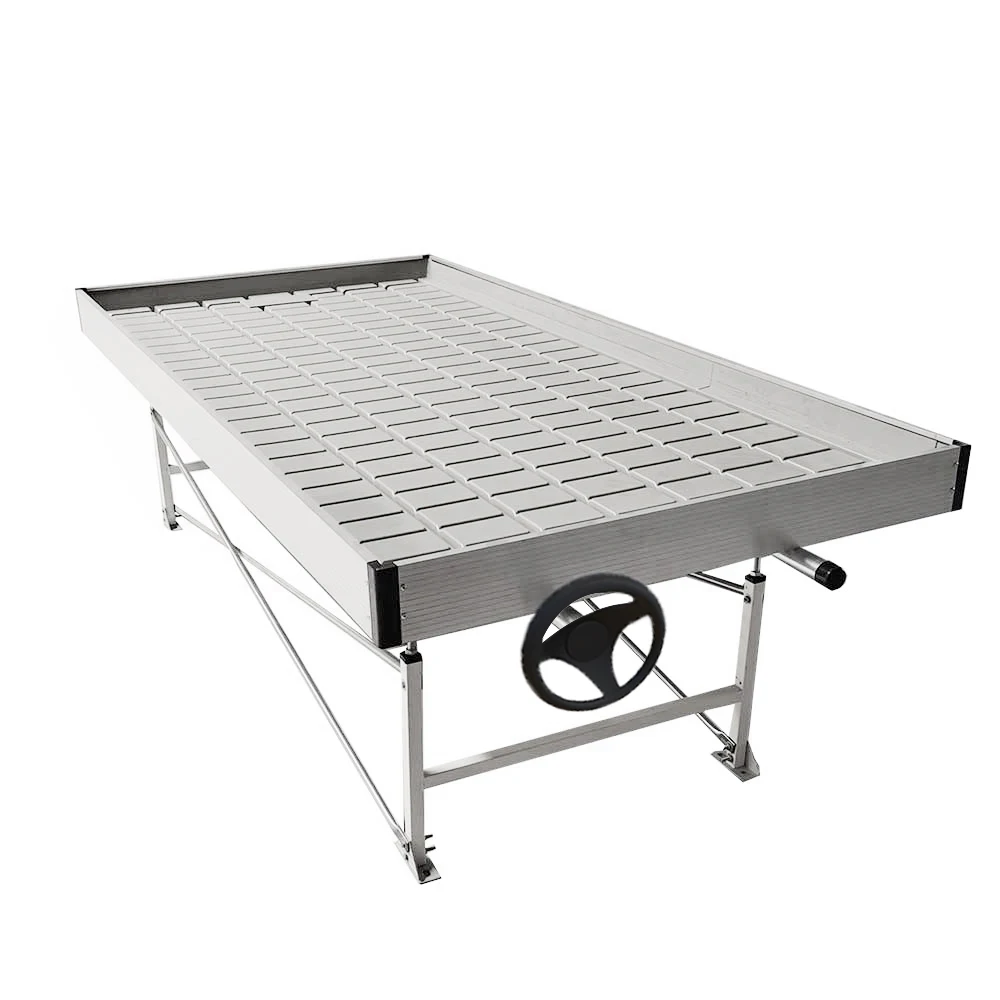 Agriculture Ebb And Flow Hydroponic Grow Rolling Bench Table