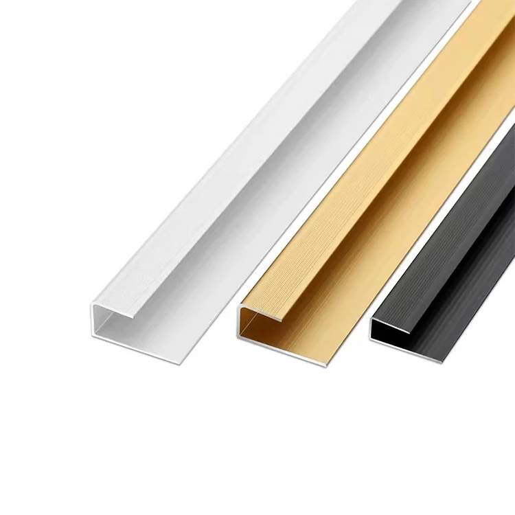 Kitchen Bathroom Agetrims Tile Trim Stainless Steel Threshold C Shape Aluminium Trim Tile Metal Edge