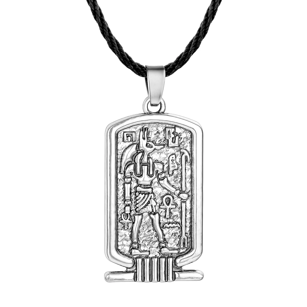 Women Anubis Pendant Necklace Ancient Egypt Religious Jewelry Egyptian Hieroglyphs Awesome Men Necklace Fashion Egypt Charm