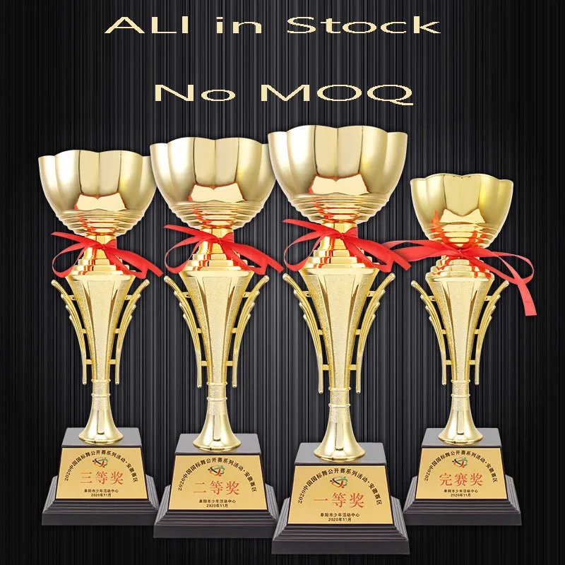 Trophies Manufacturer Soccer Basketball Football Golf Trophy Cup Factory Custom Metal Sport Die Cast Medal And Trophies