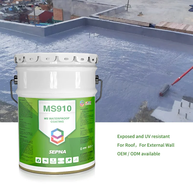 SEPNA one component glue polyurethane silicone adhesive sealant resin painted High polymer constructions  waterproofing coating