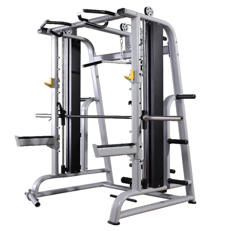 Commercial Home Gym Exercise Equipment Multi-Functional Steel Smith Machine for Club Use High Waist Targeting Chest Back Legs