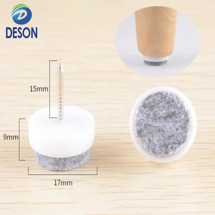 Deson Furniture Table Chair Feet Legs Glides Skid Tile Felt Pad Floor Nail Protectors Chairs Tables Protectors Tiles Hardwood