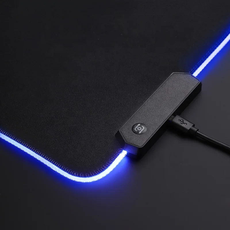 Custom Rubber Keyboard Led Gaming RGB Mousepad Gamer Tapis De Souris Desk Mat Mouse Pads