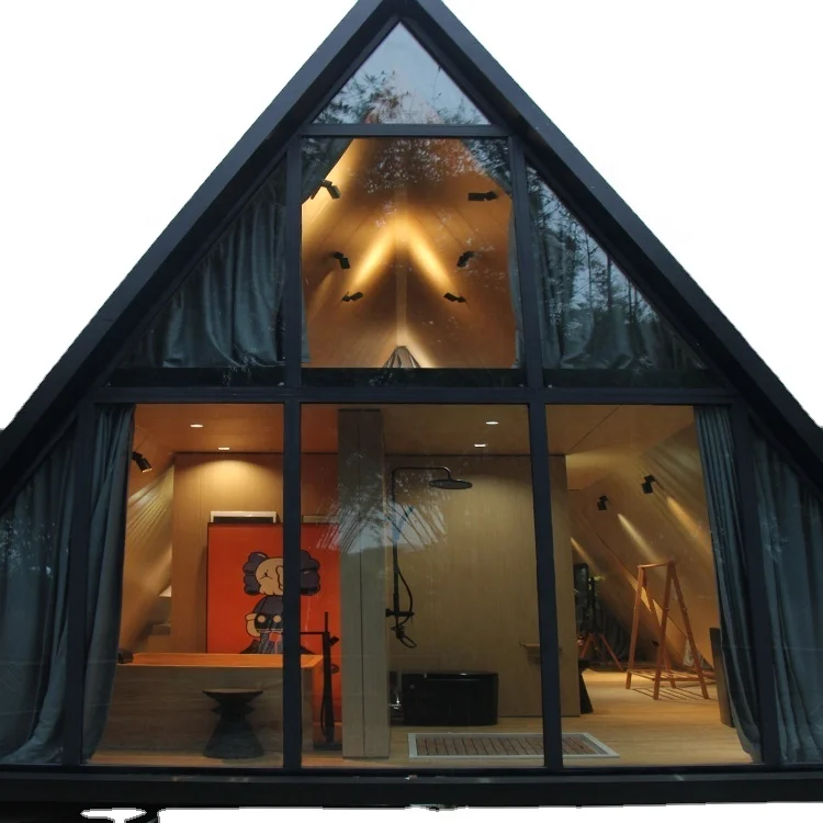 Роскошный современный дизайн треугольный дом модульный деревянный сборный Casas небольшой жилой