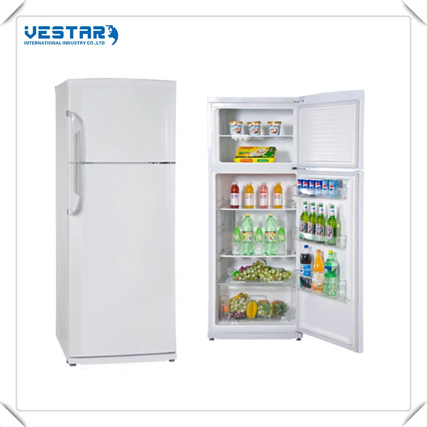 286L China Manufactory Double Door LPG LPG Propane Gas Fridge On Gas