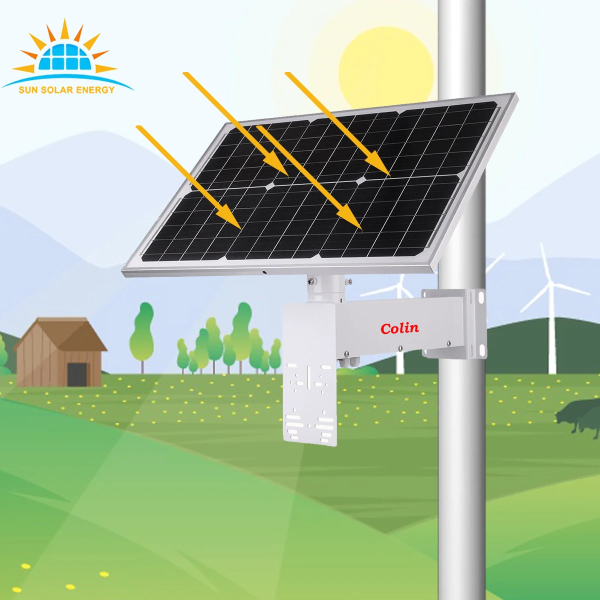 Низкий Moq OEM/ODM 40 Вт 20AH 222WH DC5V DC12V IP66 солнечная панель система Тройная литиевая батарея micro usb type c кабель для камеры видеонаблюдения