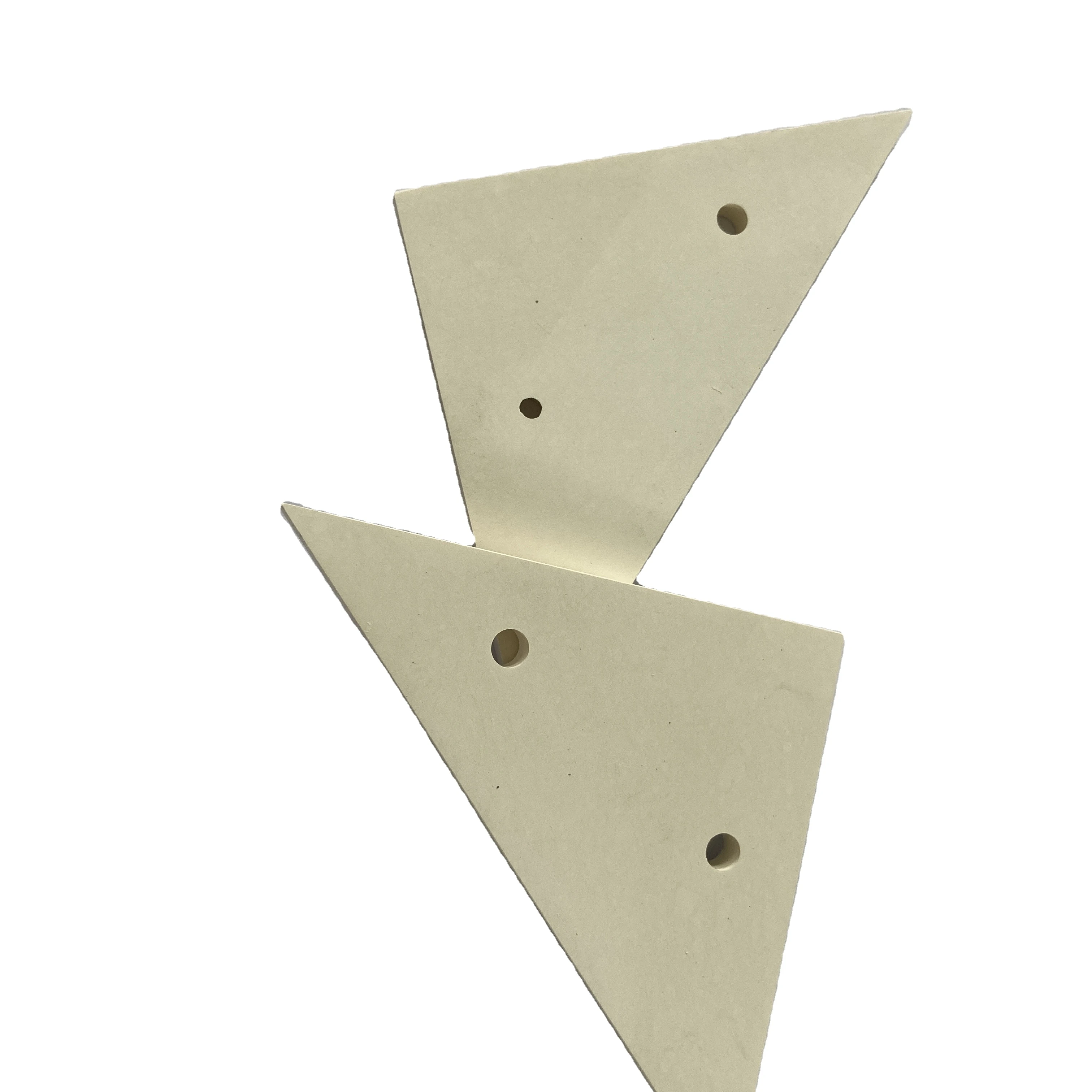 High temperature hexagonal boron nitride triangular plate