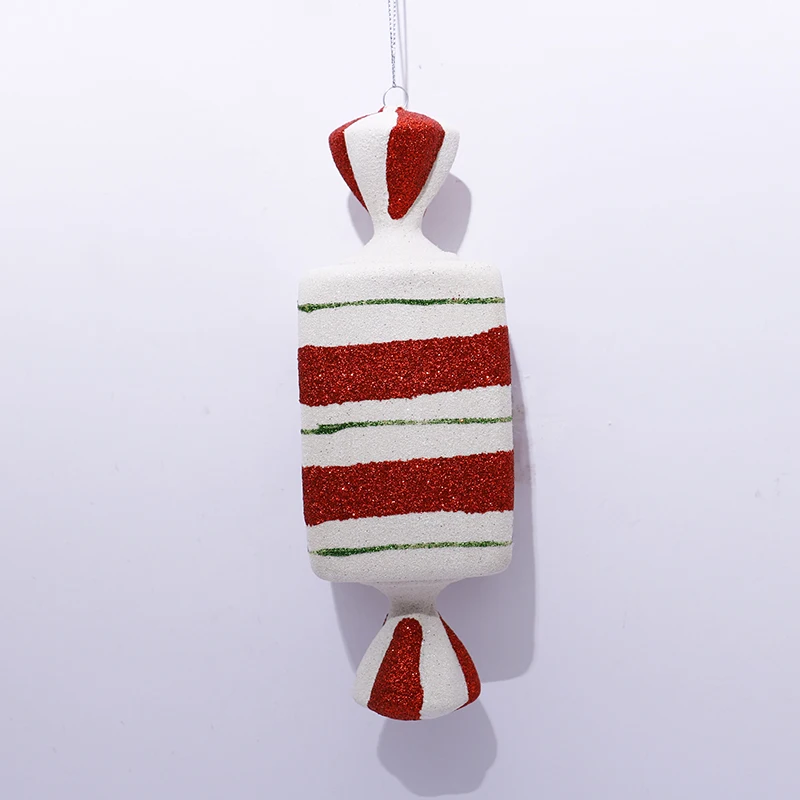 Artificial Christmas Tree Xmas Plastic Ball Big Candy Sticks 19cm Children Gift