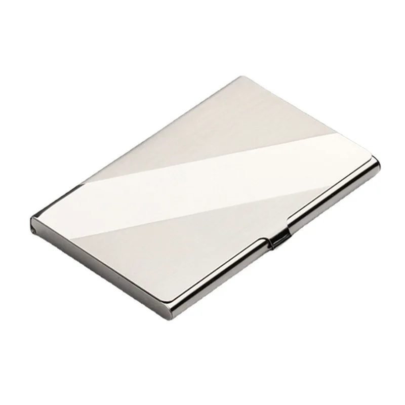 Wholesale Hot Sale Cardholder Various Styles Blank Metal Card Case Stainless Steel Bank Cards Box Name ID Business Card Holder