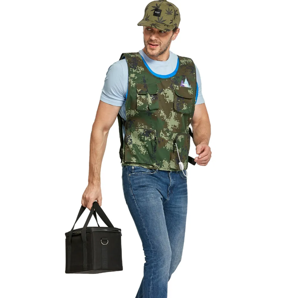 New Promotion CE FCC Certificate Water Proof Camouflage Cooling Vest, Body Cooling Clothes For Fishing Hunting