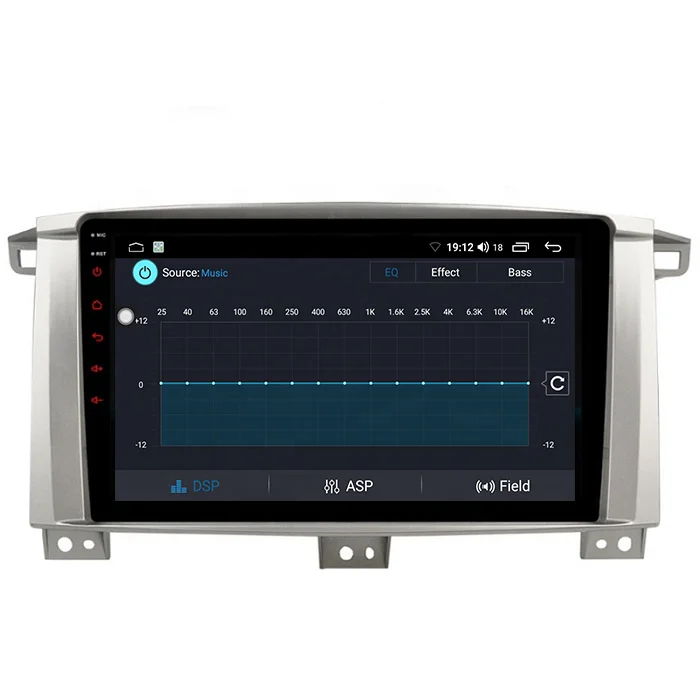 9inch 2Din Android 10 System Full Touch Screen Car radio For Toyota Land Cruiser LC 100 GXR 2002-2007 Car Player