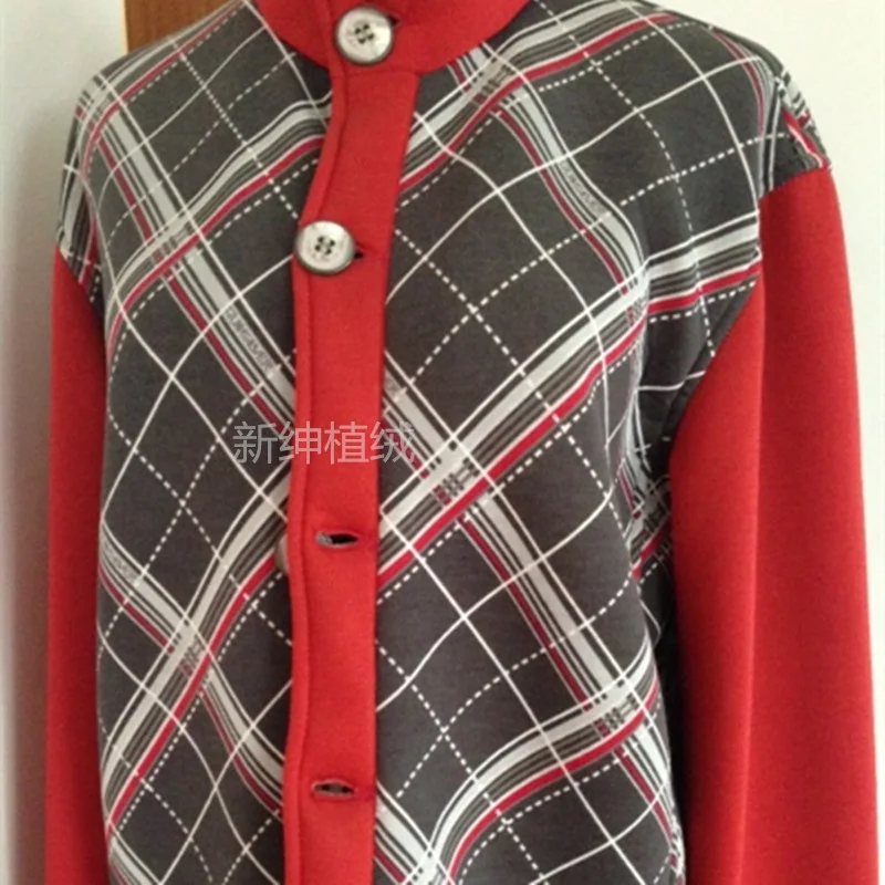 Knitting base polyurethane foam core nylon flocking surface sponge compound flock fabric for coat