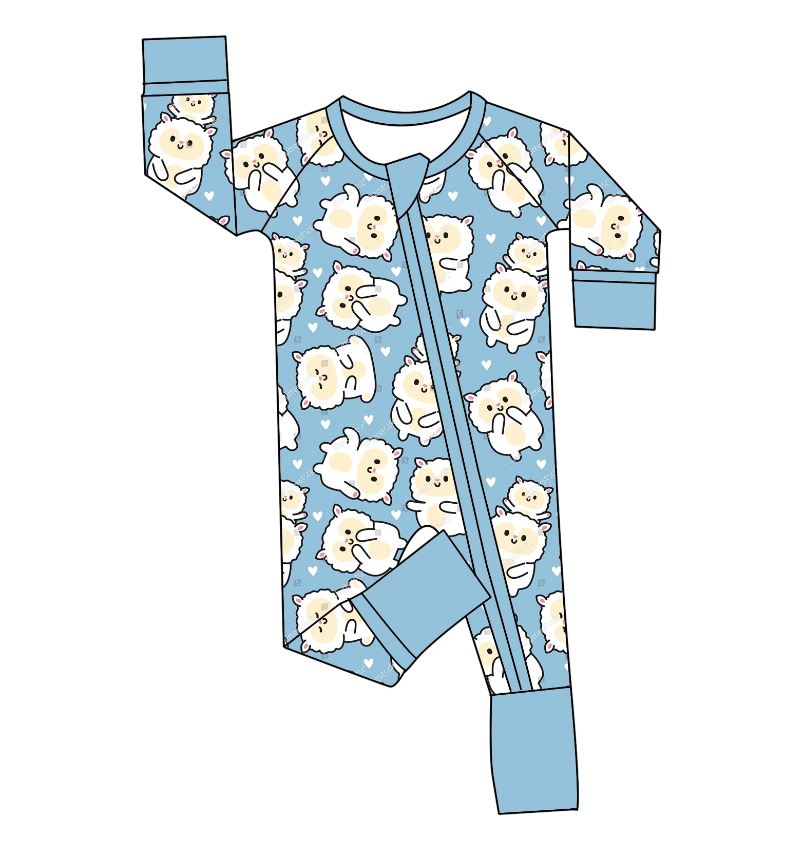 95% бамбуковые 5% спандекс Детские комбинезоны одежда для малышей пижамы