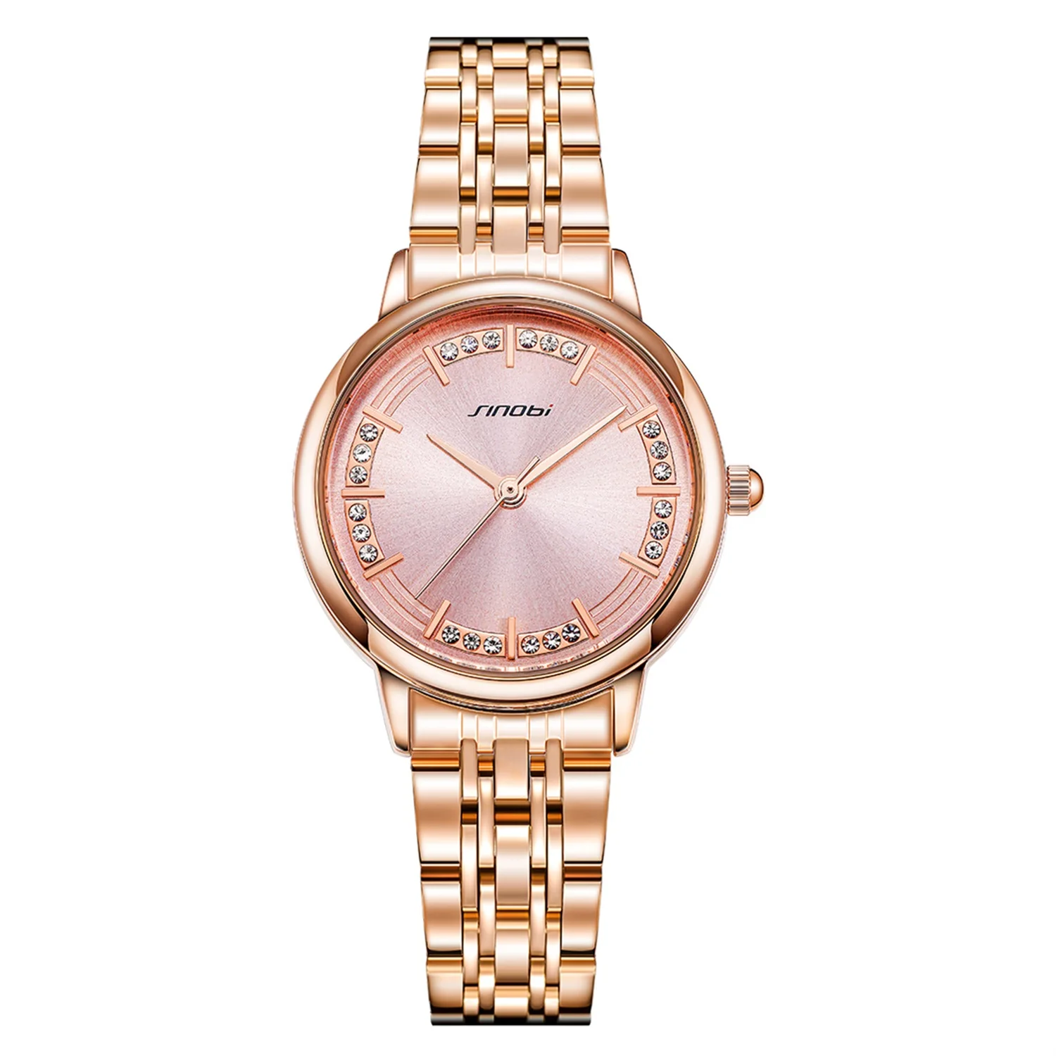 Hot Sale Luxury Ladies Watches Mosinite diamonds pink Dial  wristwatch Fashion Woman Watch For Regalos Mujer