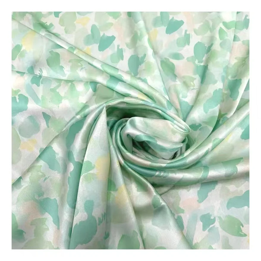 100% 16mm/19mm/22mm/25mm/30mm Momme Print On Silk Fabric For Ladies Dresses Shirts Skirts Fabrics Manufacturers
