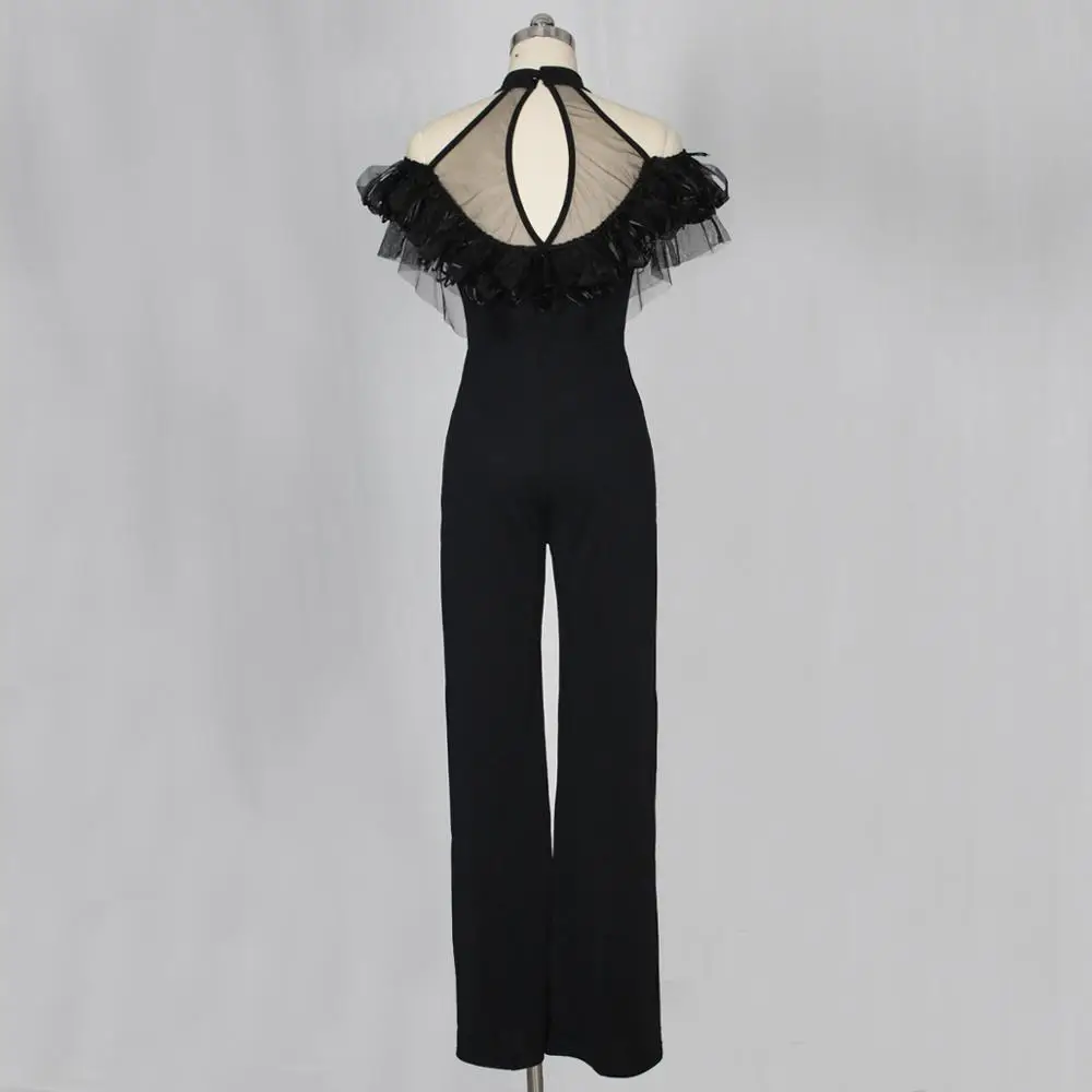 
Elegant Summer Jumpsuit Off Shoulder Slim High Waist Romper Sexy Ladies Work Overalls Women Jumpsuits Plus Size 