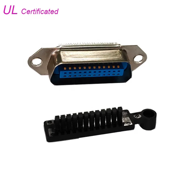 Female to Male CN24 IEEE488 Connector, 24 pin Male IDC Crimping Centronic Connector for GPIB Cable