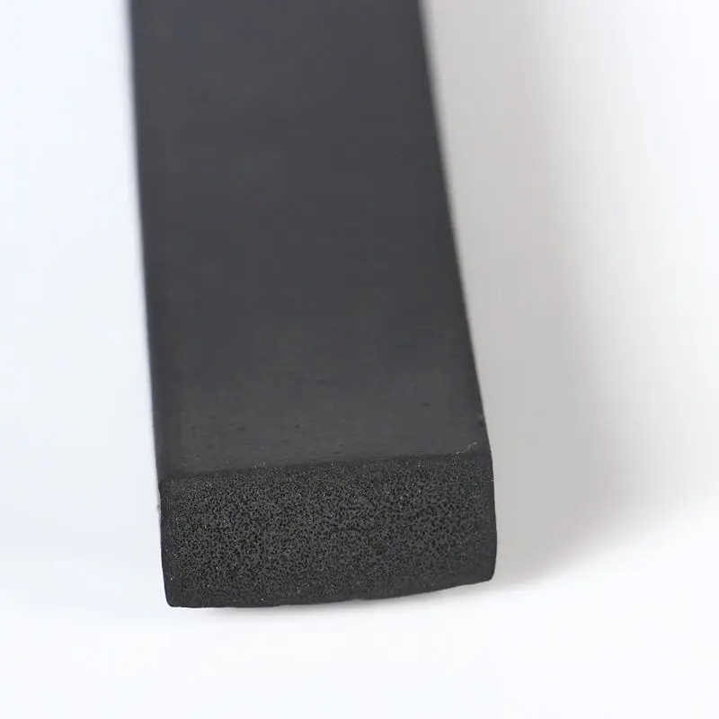 EPDM foam strip rubber sponge sealing strip self-adhesive waterproof cabinet flame retardant semicircle