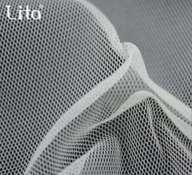 Нейлоновая Шестигранная сетчатая ткань для свадебного платья