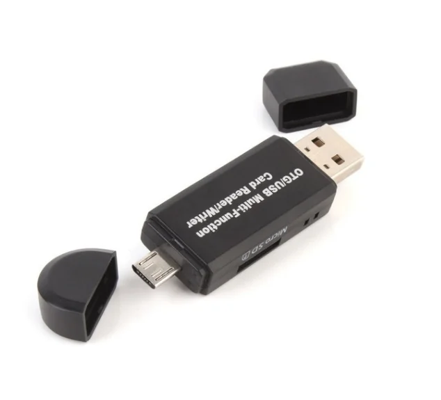 Custom Logo Usb 2.0 Multi Function Card Writer Type C Micro Usb Otg Adapter Sd Tf Card Reader Flash Drive For iPhone