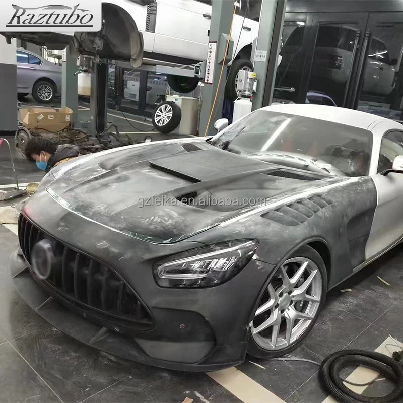 carbon fiber FRP Black series body kit car bumper for Benz AMG GT Coupe body kit car bumper