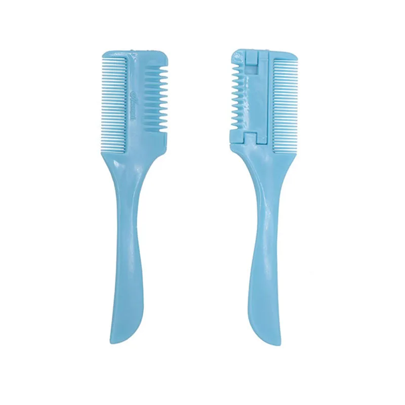 Professional Trimmer Razor Dual Side Cutting Scissors DIY Hair Thinning Comb Slim Haircuts Cutting Tool Blade Barber Cut