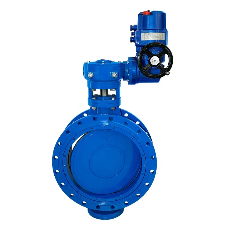 Tri clamp iron double eccentric electric butterfly valves price list
